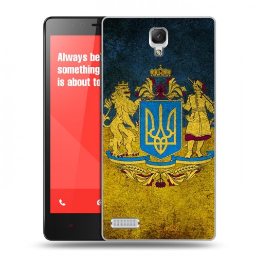 Дизайнерский пластиковый чехол для Xiaomi RedMi Note Флаг Украины