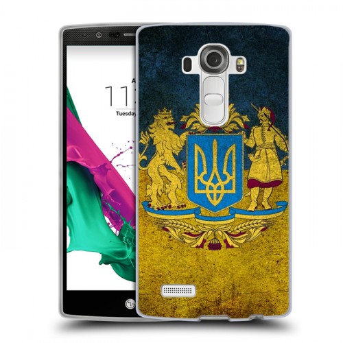 Дизайнерский пластиковый чехол для LG G4 Флаг Украины