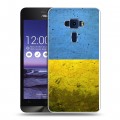 Дизайнерский пластиковый чехол для Asus ZenFone 3 5.2 Флаг Украины