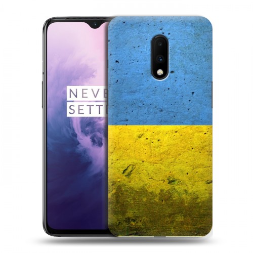 Дизайнерский пластиковый чехол для OnePlus 7 Флаг Украины