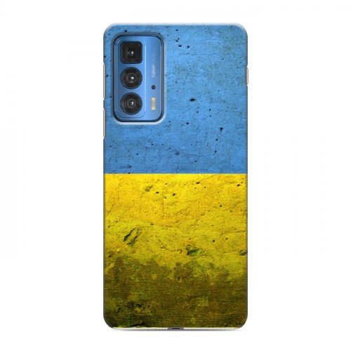 Дизайнерский силиконовый чехол для Motorola Edge 20 Pro Флаг Украины