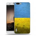 Дизайнерский пластиковый чехол для Huawei Honor 6 Plus Флаг Украины