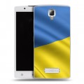 Дизайнерский пластиковый чехол для Lenovo A2010 Флаг Украины