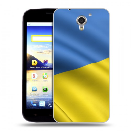 Дизайнерский пластиковый чехол для ZTE Blade A510 Флаг Украины