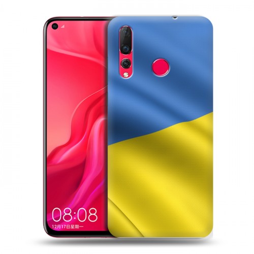 Дизайнерский пластиковый чехол для Huawei Nova 4 Флаг Украины