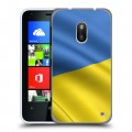 Дизайнерский пластиковый чехол для Nokia Lumia 620 Флаг Украины
