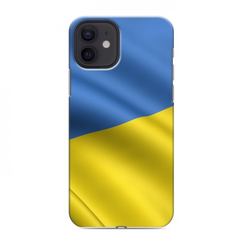 Дизайнерский силиконовый чехол для Iphone 12 Флаг Украины
