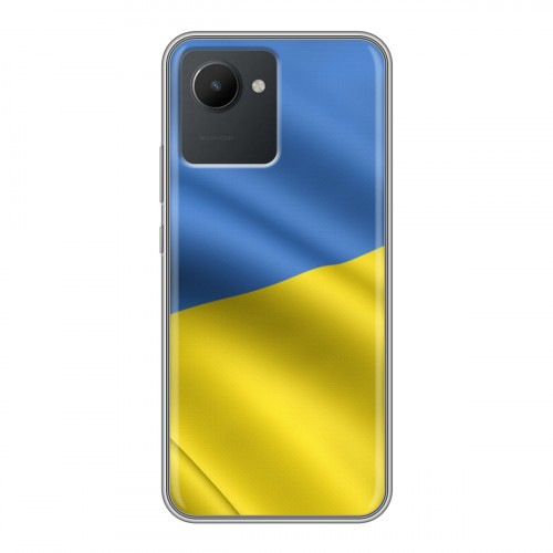 Дизайнерский силиконовый чехол для Realme C30 Флаг Украины