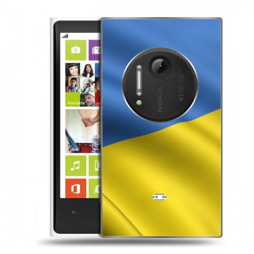 Дизайнерский силиконовый чехол для Nokia Lumia 1020 Флаг Украины