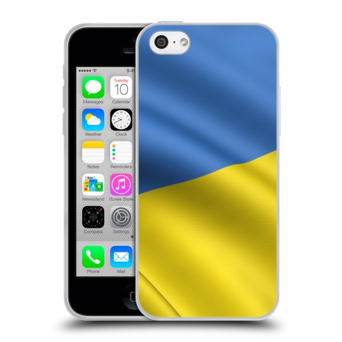 Дизайнерский пластиковый чехол для Iphone 5c Флаг Украины