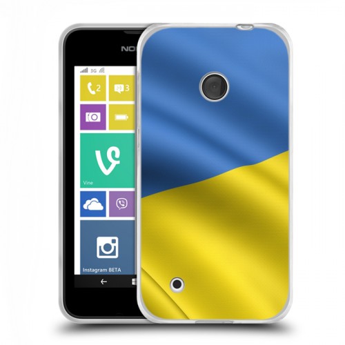 Дизайнерский пластиковый чехол для Nokia Lumia 530 Флаг Украины