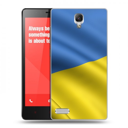 Дизайнерский пластиковый чехол для Xiaomi RedMi Note Флаг Украины