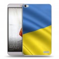 Дизайнерский пластиковый чехол для Huawei MediaPad X2 Флаг Украины