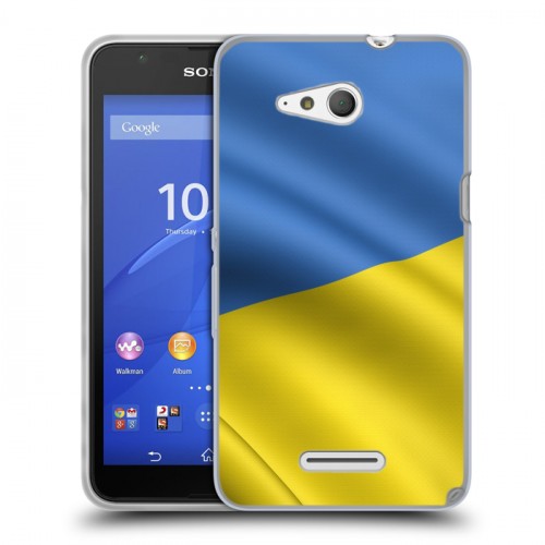 Дизайнерский пластиковый чехол для Sony Xperia E4g Флаг Украины