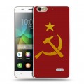 Дизайнерский пластиковый чехол для Huawei Honor 4C Флаг СССР