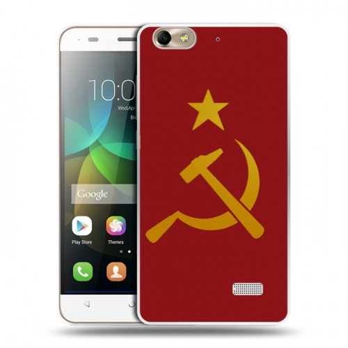 Дизайнерский пластиковый чехол для Huawei Honor 4C Флаг СССР