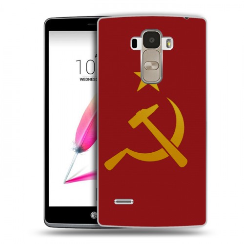 Дизайнерский пластиковый чехол для LG G4 Stylus Флаг СССР