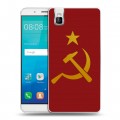 Дизайнерский пластиковый чехол для Huawei ShotX Флаг СССР