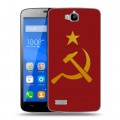 Дизайнерский пластиковый чехол для Huawei Honor 3C Lite Флаг СССР