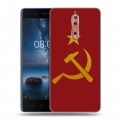 Дизайнерский пластиковый чехол для Nokia 8 Флаг СССР