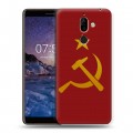 Дизайнерский пластиковый чехол для Nokia 7 Plus Флаг СССР