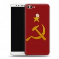 Дизайнерский пластиковый чехол для Huawei Y9 (2018) Флаг СССР