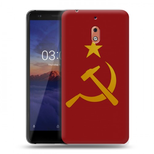 Дизайнерский силиконовый чехол для Nokia 2.1 Флаг СССР