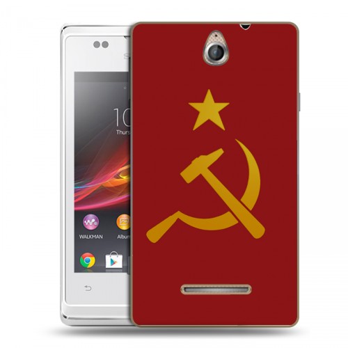 Дизайнерский пластиковый чехол для Sony Xperia E Флаг СССР