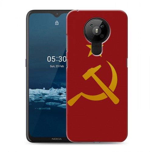 Дизайнерский пластиковый чехол для Nokia 5.3 Флаг СССР