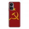 Дизайнерский пластиковый чехол для Huawei Honor X7 Флаг СССР