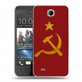 Дизайнерский пластиковый чехол для HTC Desire 300 Флаг СССР