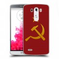 Дизайнерский силиконовый чехол для LG G3 (Dual-LTE) Флаг СССР