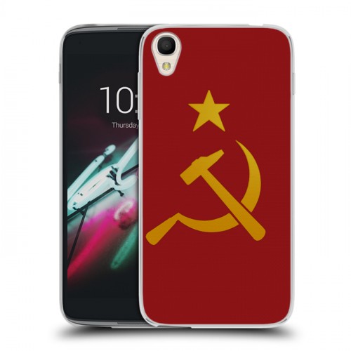 Дизайнерский пластиковый чехол для Alcatel One Touch Idol 3 (4.7) Флаг СССР
