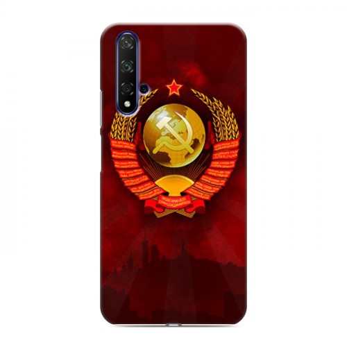 Дизайнерский пластиковый чехол для Huawei Honor 20 Флаг СССР