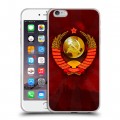 Дизайнерский силиконовый чехол для Iphone 6 Plus/6s Plus Флаг СССР