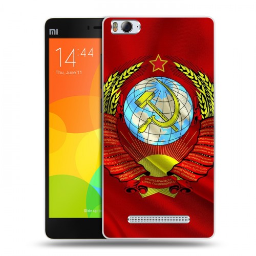Дизайнерский пластиковый чехол для Xiaomi Mi4i Флаг СССР