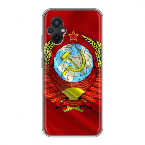 Дизайнерский пластиковый чехол для Xiaomi Poco M5 Флаг СССР