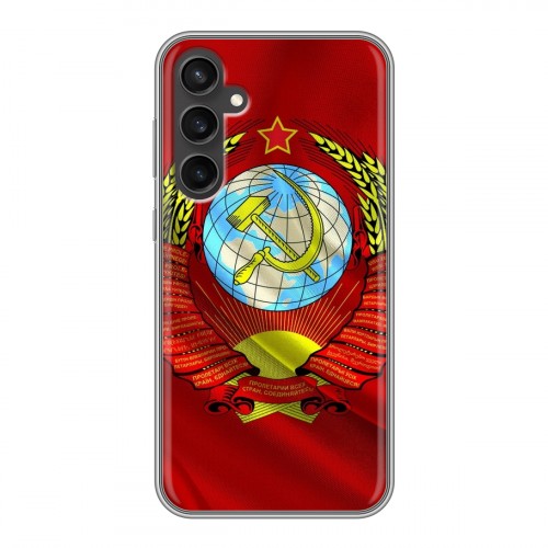 Дизайнерский пластиковый чехол для Samsung Galaxy S23 FE Флаг СССР