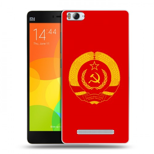 Дизайнерский пластиковый чехол для Xiaomi Mi4i Флаг СССР