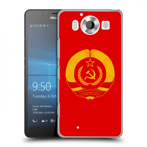 Дизайнерский пластиковый чехол для Microsoft Lumia 950 Флаг СССР