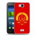 Дизайнерский пластиковый чехол для Huawei Y5c Флаг СССР