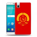 Дизайнерский пластиковый чехол для Huawei ShotX Флаг СССР