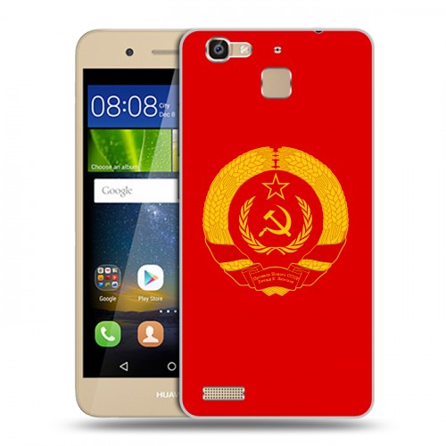 Дизайнерский пластиковый чехол для Huawei GR3 Флаг СССР