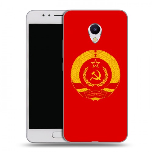 Дизайнерский силиконовый чехол для Meizu M5s Флаг СССР