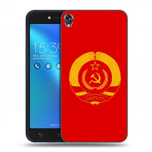Дизайнерский пластиковый чехол для Asus ZenFone Live Флаг СССР