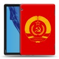 Дизайнерский силиконовый с усиленными углами чехол для Huawei MediaPad T5 Флаг СССР