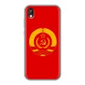 Дизайнерский силиконовый чехол для Huawei Honor 8s Флаг СССР