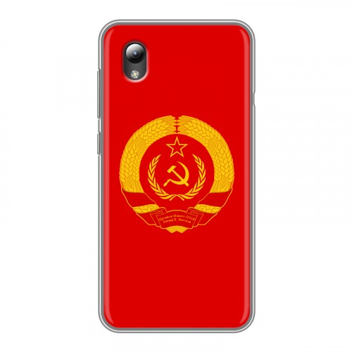 Дизайнерский силиконовый чехол для ZTE Blade A3 (2019) Флаг СССР