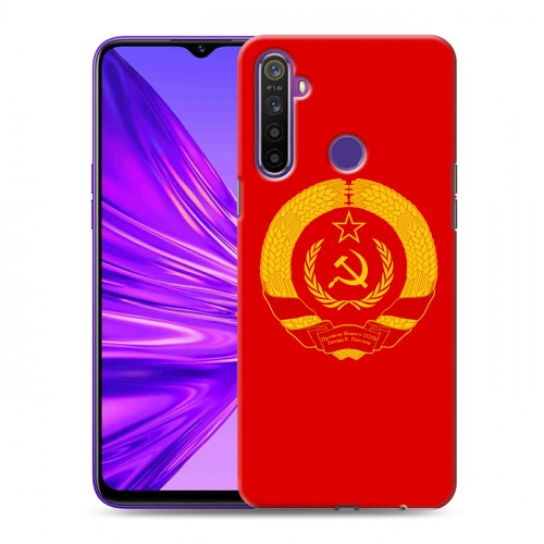 Дизайнерский силиконовый чехол для Realme 5 Флаг СССР