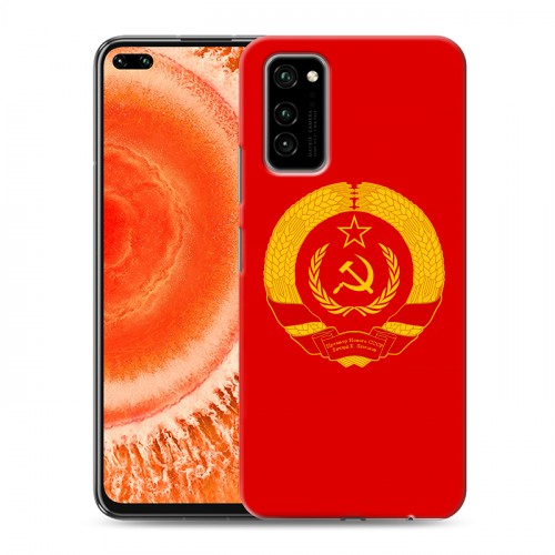 Дизайнерский силиконовый чехол для Huawei Honor View 30 Pro Флаг СССР